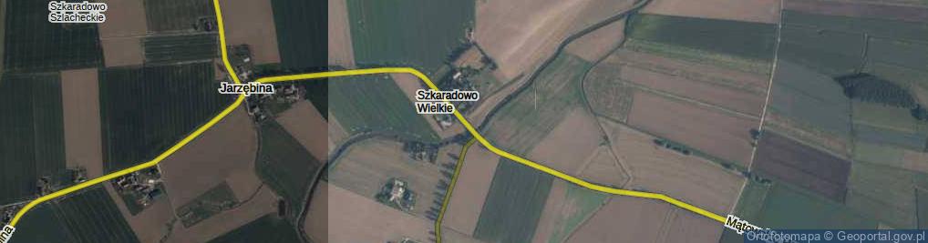Zdjęcie satelitarne Szkaradowo Wielkie ul.